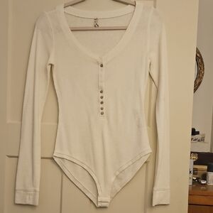 Free People Cream Knit Fabric